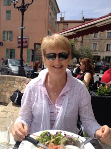 Anne's birthday lunch in Montauroux, France