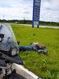 Another nana nap before our last 3 hours' ride to Moscow