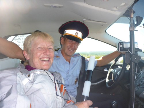 Anne having discussed the finer points of Russian road rules after seeing video footage of ourselves riding...