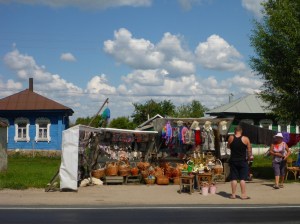 Road stall where we bought delicious raspberries