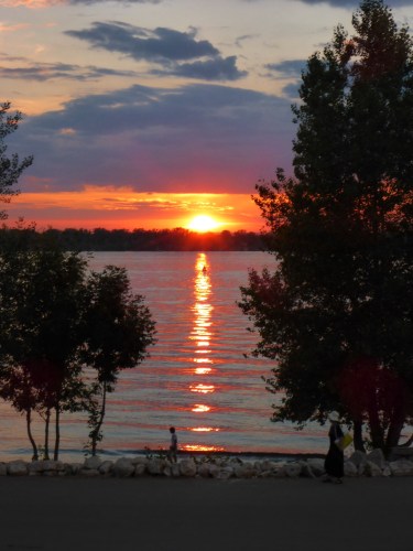 Sunset over the Volga at Samara