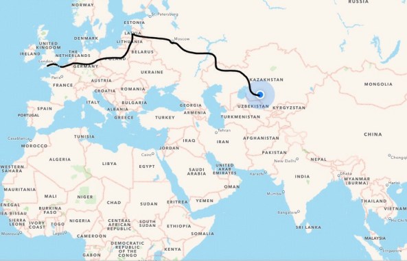 Verwood 26th June 2014 to Kyzylorda 19th July 2014