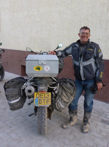 End of a hard and dusty 10 hour ride into Kyzylorda