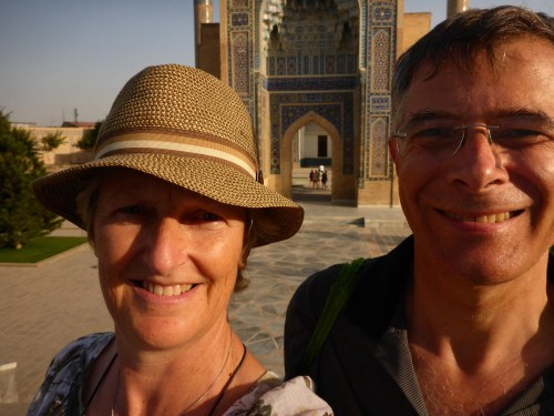 2SlowSpeeds in front of Amir Temur's mausoleum, Samarkand, Uzbekistan