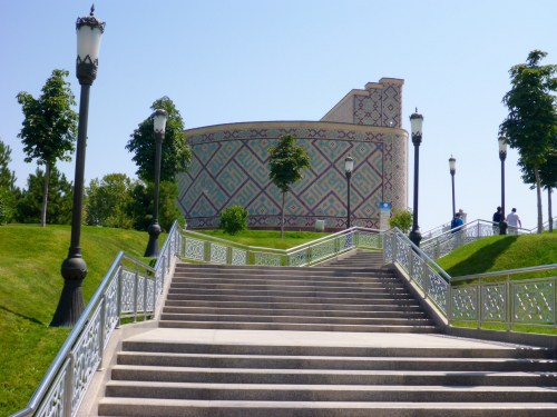 Ulugh-Beg museum at his observatory, Samarkand, Uzbekistan
