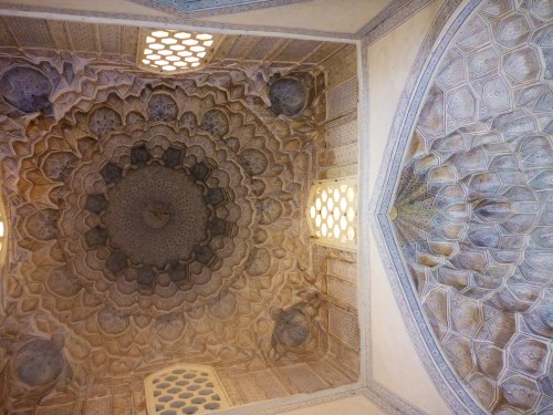 Double dome mausoleum, Shahi-Zinda necropolis, Samarkand, Uzbekistan