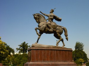 The mighty Amir-Temur, on the square named after him, Toshkent, Uzbekistan
