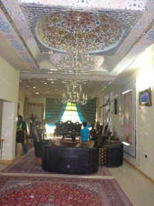 Zoreh's aunt's home with amazing mirrows and wall & ceiling decorations, Isfahan, Iran