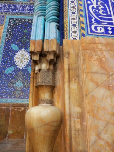 Alabaster surrounds the Shah or Imam (depending on your political views) mosque