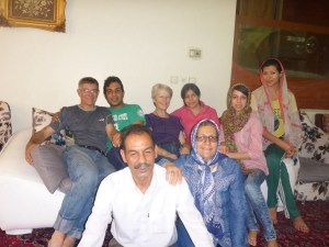 Zoreh's sister and husband in the front, with their kids Sarah and Mohammad with his wife Shadi, who all showed us around Esfahan