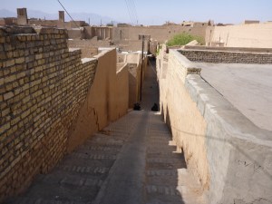 Backstreets on our way to Yazd city centre