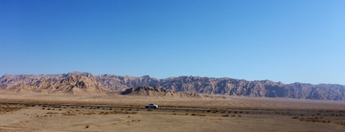 Heading out of Yazd, Iran