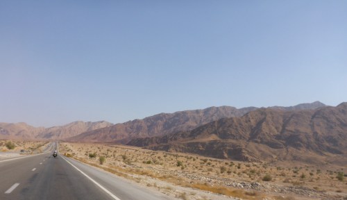Ever changing mountains as we head towards Banda Abbas, Iran