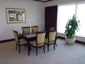 Our dining area in Sharjah