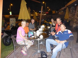 Noel, front right, our wonderful BMW service manager, with a few other BMW riders we met