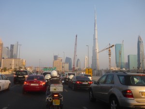 Heading back across Dubai from Jumeira 