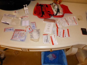 Our first aid waterproof bag was not that waterproof and became very fishy smelly too