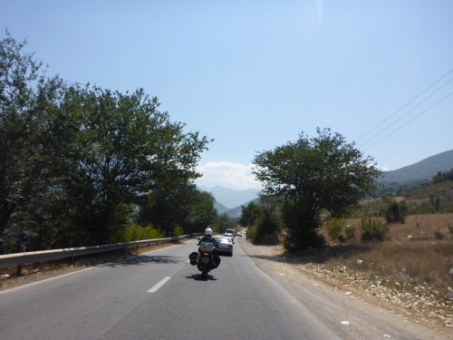 Beautiful Chalus road, pity about the rubbish