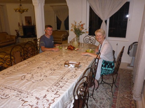 Our 40th anniversary dinner - thank you Sohrab!