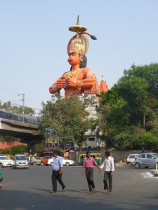 The strange Monkey God statue in New Delhi