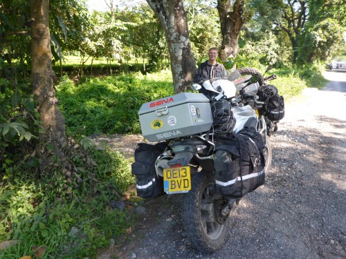 Stopping by a tea plantation in West Bengal