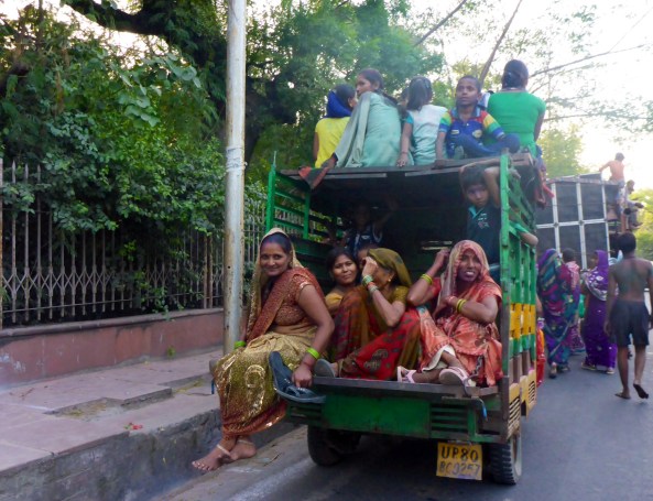 It is festival time in October in Agra, India