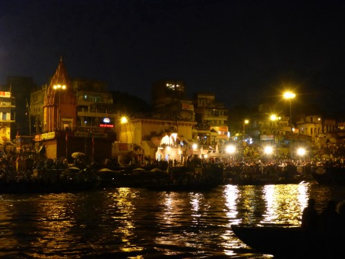 Fire ceremony, Varanasi, India
