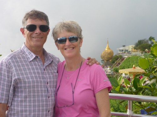 On Anthony's 60th birthday at Golden Rock, Myanmar