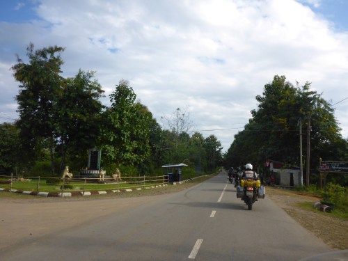 Our first glimpse of Myanmar - tidy town, clean streets, good roads