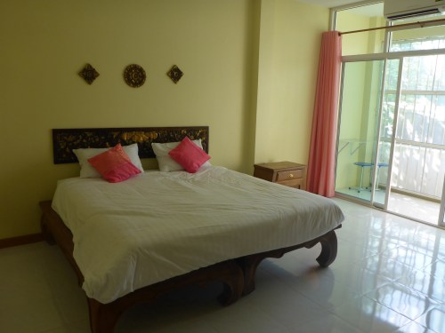 Our hotel $20 room in Mae Sot on the Thai border