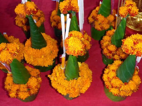 Offrande de fleurs, Luang Prabang, Laos