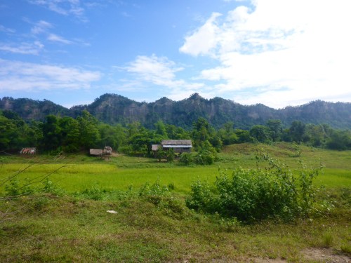 We wish we could have just stayed and camped in this stunning valley on day 2 in Myanmar