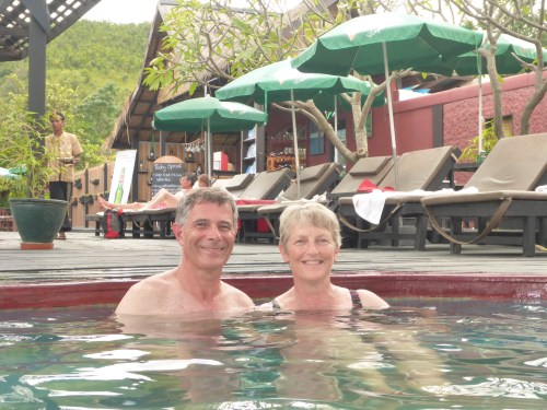 Finished our Inle Lake tour at natural springs and enjoyed a soak in a hot tub
