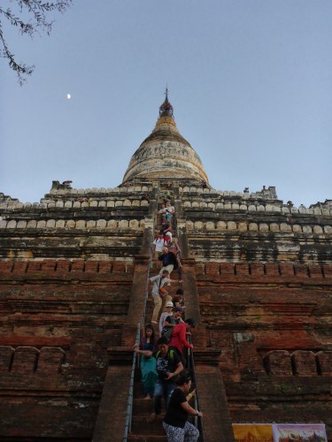 Shwesandaw pagoda, old Bagan, Myanmar