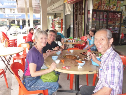 Sunny from Sunny Cycle took us out for lunch to an old Chinese restaurant, Kuala Lumpur, Malaysia