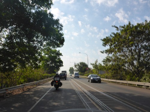 Crossing the Mekong, between Laos and Thailand