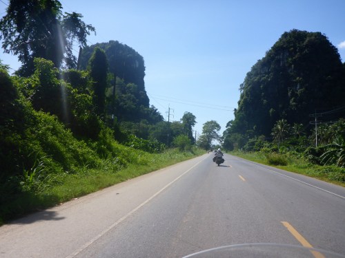 Riding to Trang, Thailand