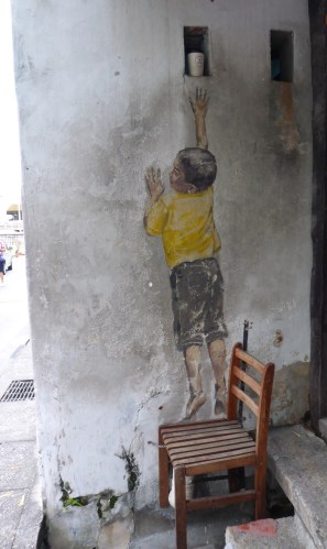 Boy on a chair - George Town, Penang