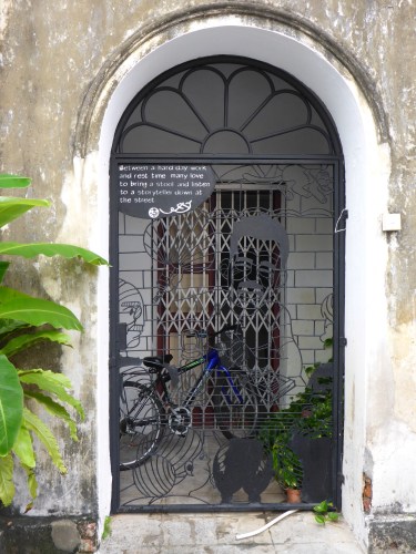 Storyteller sculpture, George Town. Penang