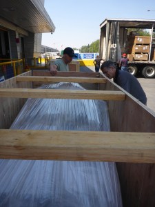 The crates are solid