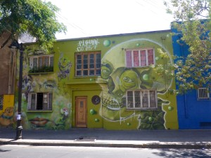 Bellavista street art, Santiago, Chile