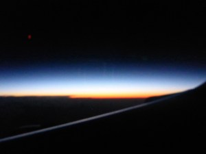 The midnight sky over Antarctica