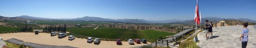 Casablanca valley from Indómita winery, Chile