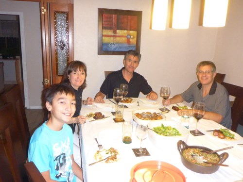 Our wonderful hosts Carlos, Jessica and Sebastian - Santiago, Chile