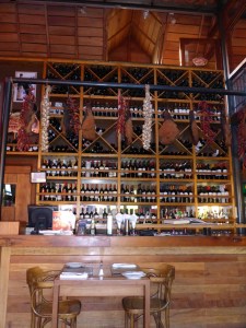 The backdrop to the main counter at Lola restaurant, Temuco, Chile