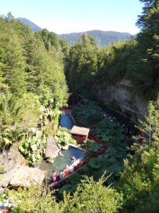 Termas Geometricas viewed from our forest walk