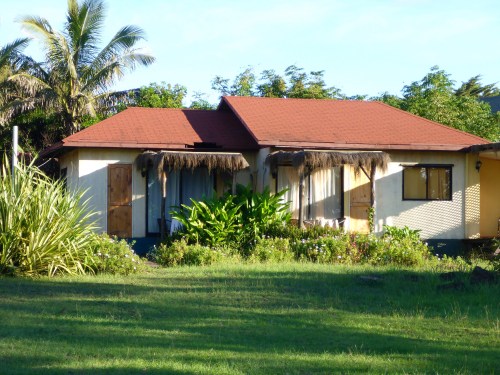 Our cabin on the left