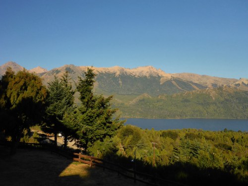 San Carlos de Bariloche in the morning from our hotel