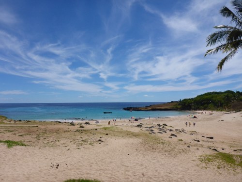 Beautiful Anakena beach
