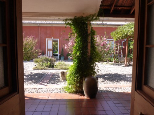 View from our room at Casa Solar de los Madariaga in Vicuña